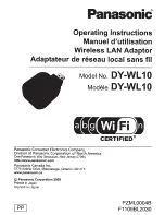 Panasonic DY-WL10 Operating Instructions preview