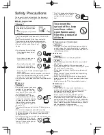 Preview for 3 page of Panasonic E6G series Operating Instructions Manual