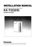 Panasonic EASA-PHONE KX-T123220 Installation Manual предпросмотр