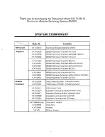 Preview for 2 page of Panasonic EASA-PHONE KX-T123220 Installation Manual