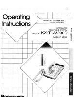 Panasonic EASA-PHONE KX-T123230D Operating Instructions Manual preview