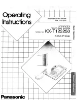 Preview for 1 page of Panasonic EASA-PHONE KX-T123250 Operating Instructions Manual