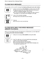 Предварительный просмотр 16 страницы Panasonic EASA-PHONE KX-T1450 Operating Instructions Manual