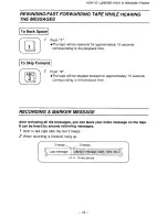 Предварительный просмотр 17 страницы Panasonic EASA-PHONE KX-T1450 Operating Instructions Manual