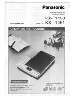 Panasonic EASA-PHONE KX-T1451 Operating Instructions Manual предпросмотр