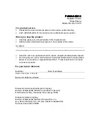 Panasonic EASA-PHONE KX-T2315 Instructions Manual preview