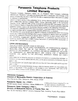 Preview for 16 page of Panasonic Easa-Phone KX-T2355 Operating Instructions Manual