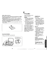 Предварительный просмотр 41 страницы Panasonic EASA-PHONE KX-T2470 Operating Instructions Manual