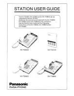 Предварительный просмотр 1 страницы Panasonic EASA-PHONE KX-T30820 User Manual