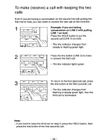 Предварительный просмотр 26 страницы Panasonic Easa-Phone KX-T3185 Operating Instructions Manual