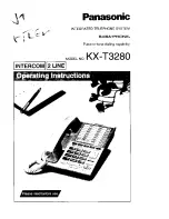 Предварительный просмотр 1 страницы Panasonic EASA-PHONE KX-T3280 Operating Instructions Manual