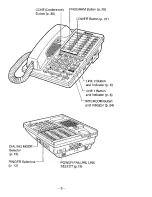 Предварительный просмотр 5 страницы Panasonic EASA-PHONE KX-T3280 Operating Instructions Manual