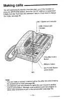 Предварительный просмотр 14 страницы Panasonic EASA-PHONE KX-T3280 Operating Instructions Manual