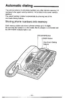 Предварительный просмотр 19 страницы Panasonic EASA-PHONE KX-T3280 Operating Instructions Manual