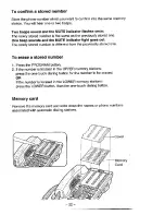 Предварительный просмотр 22 страницы Panasonic EASA-PHONE KX-T3280 Operating Instructions Manual