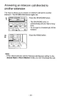 Предварительный просмотр 25 страницы Panasonic EASA-PHONE KX-T3280 Operating Instructions Manual