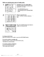 Предварительный просмотр 31 страницы Panasonic EASA-PHONE KX-T3280 Operating Instructions Manual