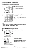 Предварительный просмотр 37 страницы Panasonic EASA-PHONE KX-T3280 Operating Instructions Manual