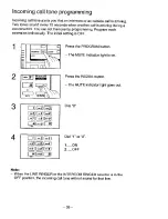 Предварительный просмотр 39 страницы Panasonic EASA-PHONE KX-T3280 Operating Instructions Manual