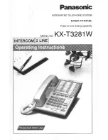 Panasonic Easa-Phone KX-T3281W Operating Instructions Manual preview