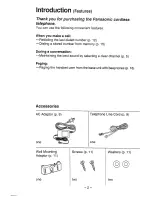 Preview for 2 page of Panasonic EASA-PHONE KX-T3716NZ Operating Instructions Manual