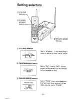 Preview for 10 page of Panasonic EASA-PHONE KX-T3716NZ Operating Instructions Manual