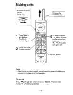 Preview for 12 page of Panasonic EASA-PHONE KX-T3716NZ Operating Instructions Manual