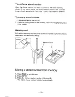 Preview for 15 page of Panasonic EASA-PHONE KX-T3716NZ Operating Instructions Manual