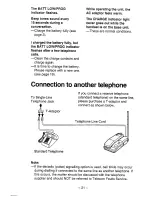 Preview for 21 page of Panasonic EASA-PHONE KX-T3716NZ Operating Instructions Manual