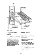 Preview for 34 page of Panasonic Easa-Phone KX-T3910 Operating Instructions Manual