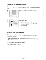 Предварительный просмотр 28 страницы Panasonic Easa-Phone KX-T5000 Operating Instructions Manual