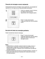 Предварительный просмотр 43 страницы Panasonic Easa-Phone KX-T5000 Operating Instructions Manual