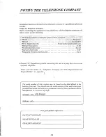 Preview for 3 page of Panasonic EASA-PHONE KX-T61610 Installation Manual