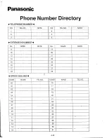 Preview for 141 page of Panasonic EASA-PHONE KX-T61610 Installation Manual