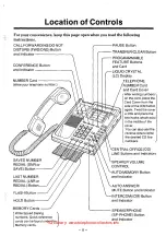 Предварительный просмотр 9 страницы Panasonic EASA-PHONE KX-T61610 Operating Instructions Manual