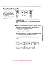 Preview for 29 page of Panasonic EASA-PHONE KX-T61610 Operating Instructions Manual