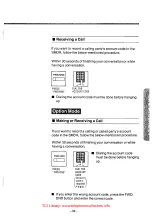 Preview for 33 page of Panasonic EASA-PHONE KX-T61610 Operating Instructions Manual