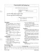 Preview for 4 page of Panasonic EASA-PHONE KX-T61610 Programmable Executive Override