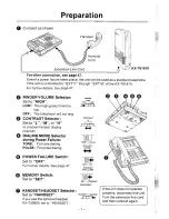 Предварительный просмотр 8 страницы Panasonic EASA-PHONE KX-T61630 Operating Instructions Manual