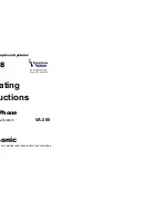 Panasonic Easa-Phone VA-208 Operating Instructions Manual preview