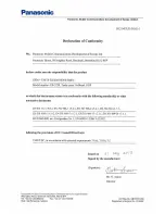 Panasonic EB-3238 Declaration Of Conformity preview