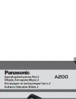 Preview for 1 page of Panasonic EB-A200 Operating Instructions Manual