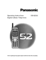 Preview for 1 page of Panasonic EB-GD52 Operating Instructions Manual