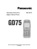 Предварительный просмотр 1 страницы Panasonic EB-GD75 Operating Instructions Manual