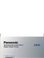 Preview for 1 page of Panasonic EB-X100 Operating Instructions Manual