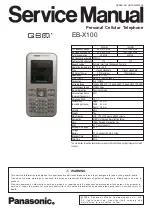 Panasonic EB-X100 Service Manual preview