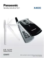 Panasonic EB-X400 Operating Instructions Manual preview