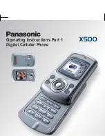 Panasonic EB-X500 Operating Instructions Manual предпросмотр