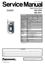 Preview for 1 page of Panasonic EB-X700 Service Manual