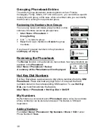 Предварительный просмотр 19 страницы Panasonic EBGD55 - MINI CELLPHONE Operating Instructions Manual